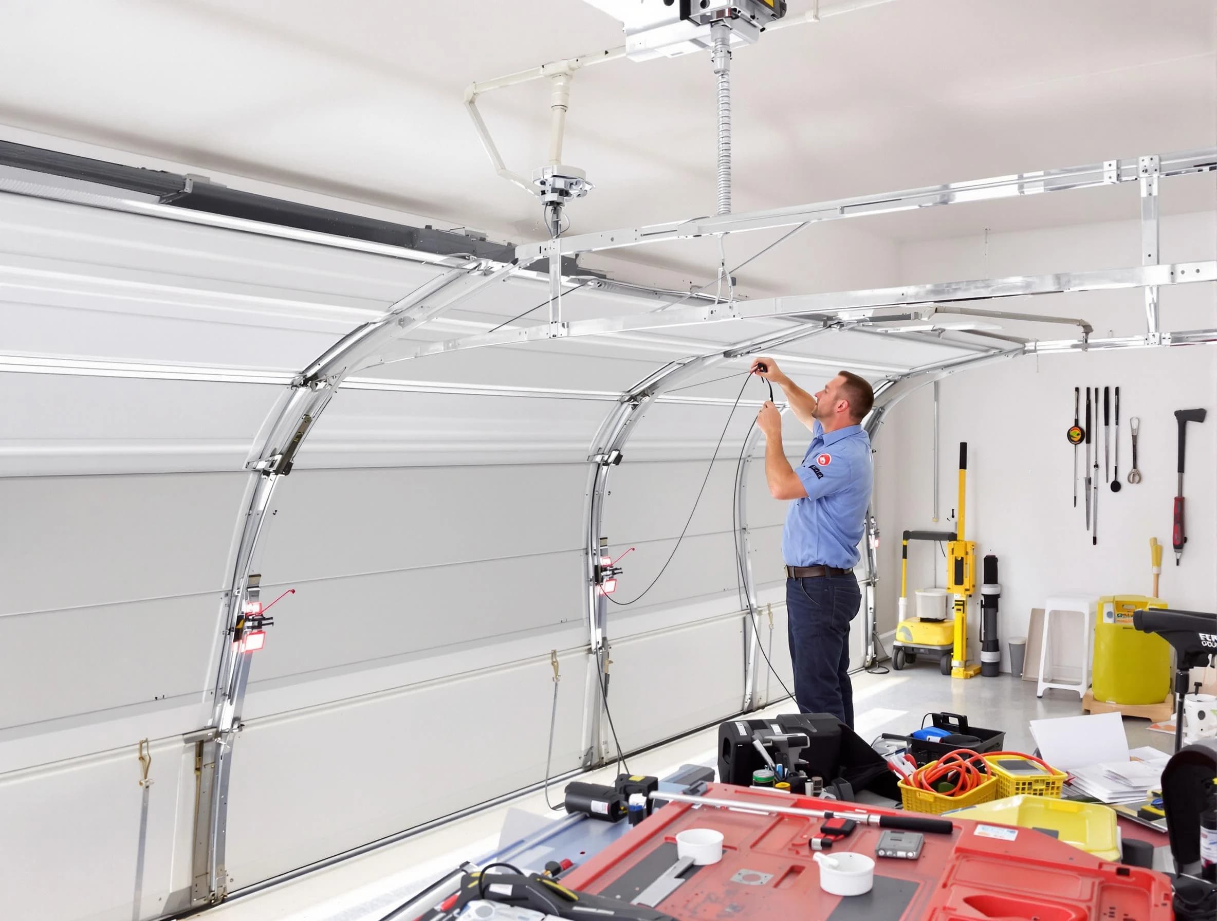 Garage door cable repair service by Fairmount Garage Door Repair in Fairmount