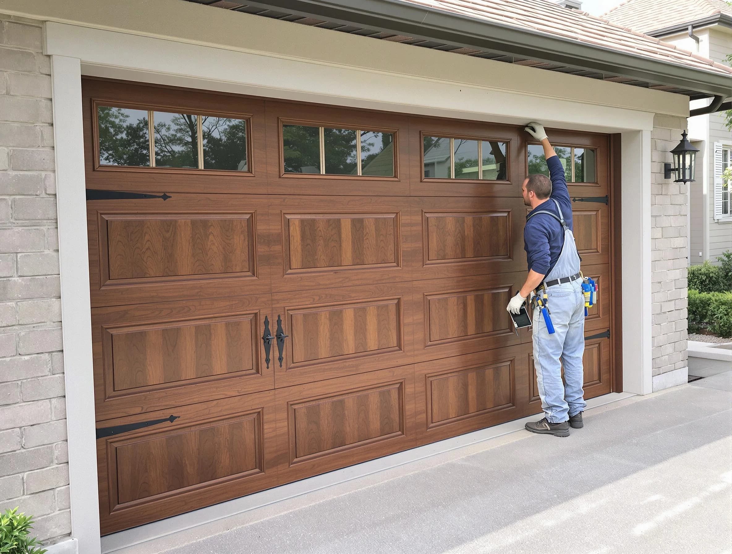 Custom garage door showcase by Fairmount Garage Door Repair in Fairmount