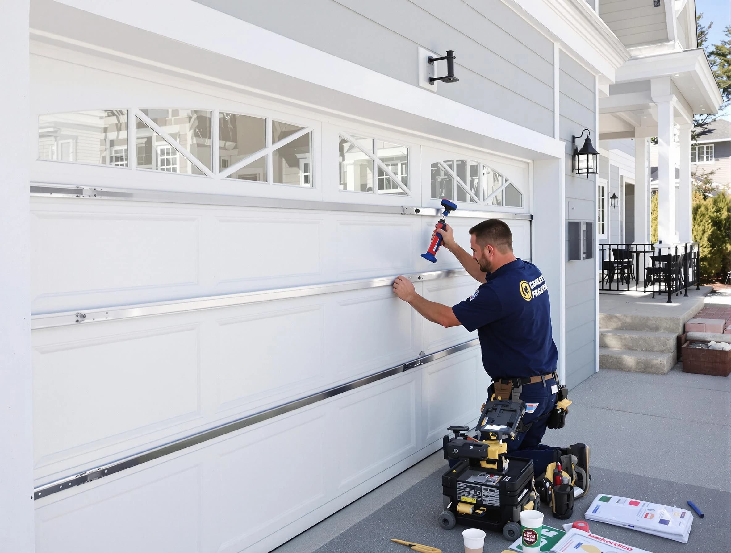 Professional garage door installation by Fairmount Garage Door Repair in Fairmount