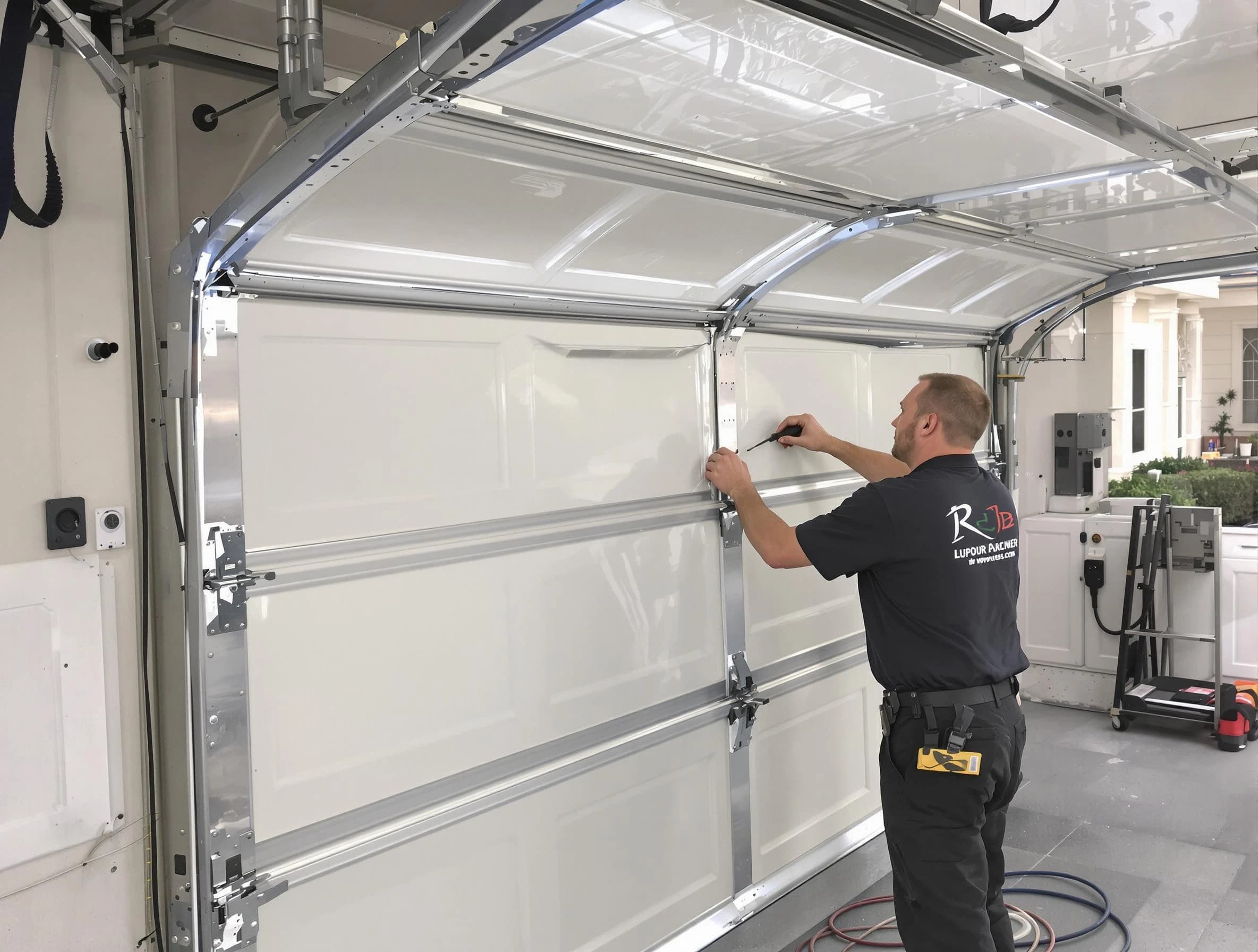 Fairmount Garage Door Repair professional performing panel repair in Fairmount