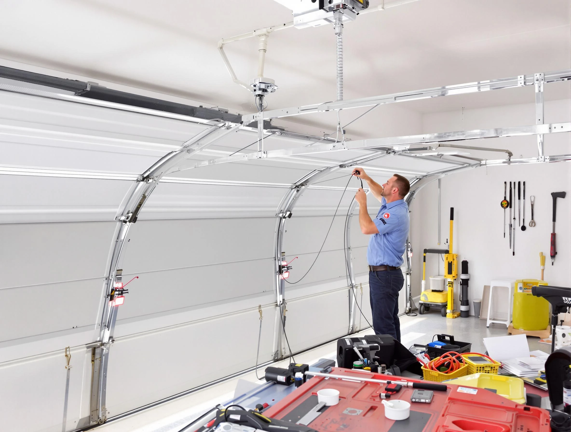 Garage door cable repair service by Fairmount Garage Door Repair in Fairmount